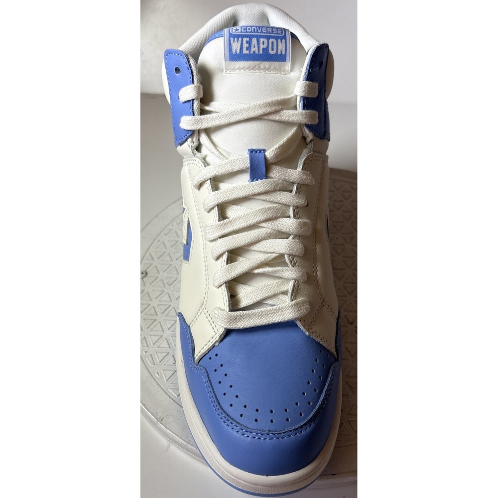 Rare! Men's 11.5 Converse Weapon A10597C Hi-Tops 'Carolina Blue' New (M3) - Picture 9 of 14